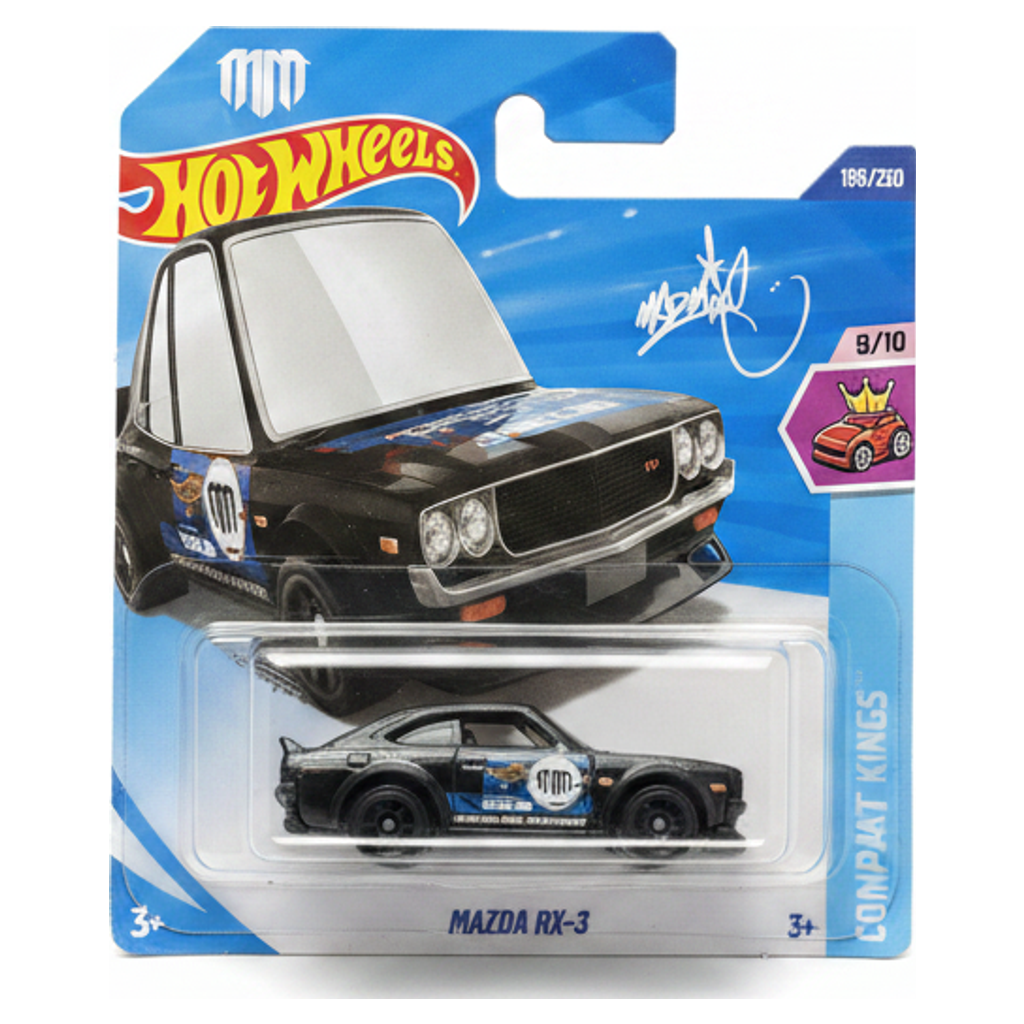Hot Wheels Mazda RX-3 Compact Kings (escala 1:64) negro