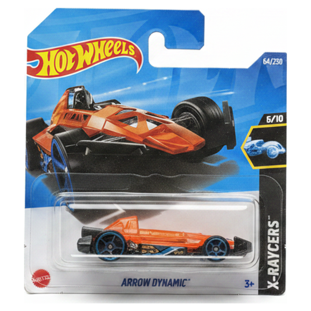 Hot Wheels Arrow Dynamic X-Raycers Coche de Juguete, Escala 1:64, Naranja