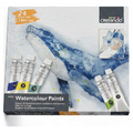 Crelando Pinturas de Acuarela, 24 tubos de 18ml cada uno, Multicolor