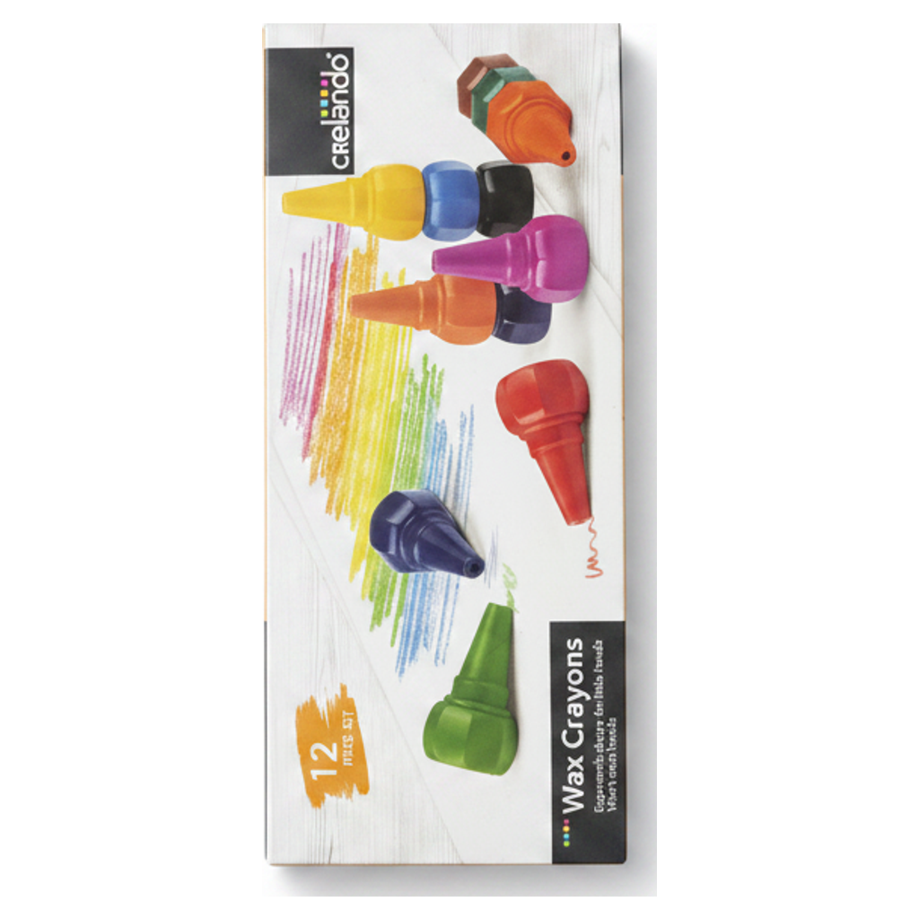 Ceras de Cera Crelando, 12 unidades, colores surtidos