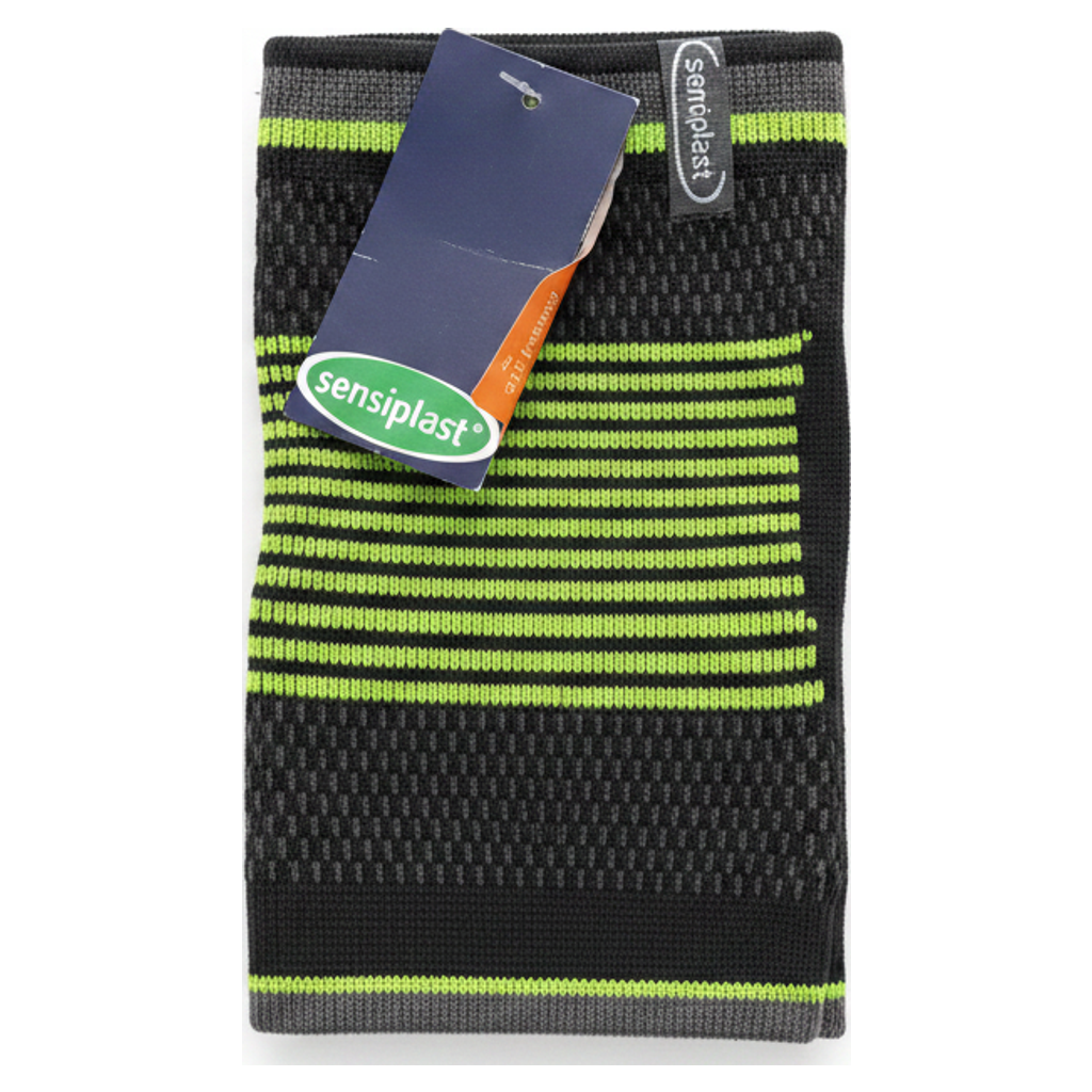 Sensiplast Soporte elástico deportivo negro y verde