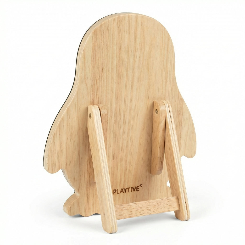 Reloj Educativo Madera Pingüino 14 Piezas - Playtive