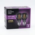 Pack x2 Bombillas LED E27 Livarno Home 806 lm 2700K Alta Luminosidad