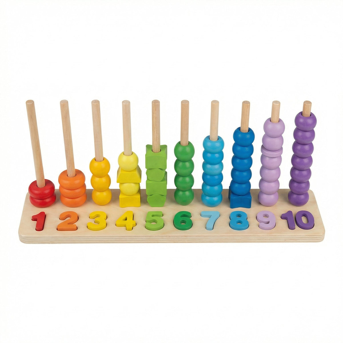 Juguete Apilable y Contar Madera 66 Piezas - Playtive