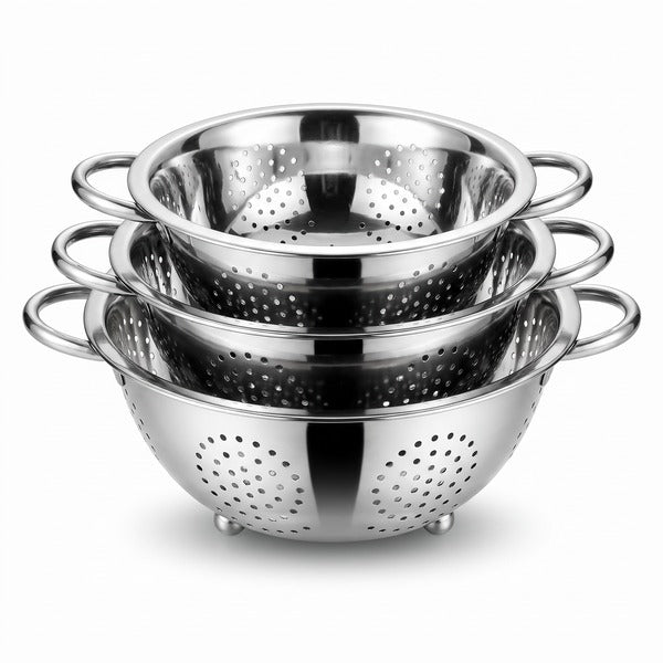 Pack Escurridores Inox 3 Tamaños
