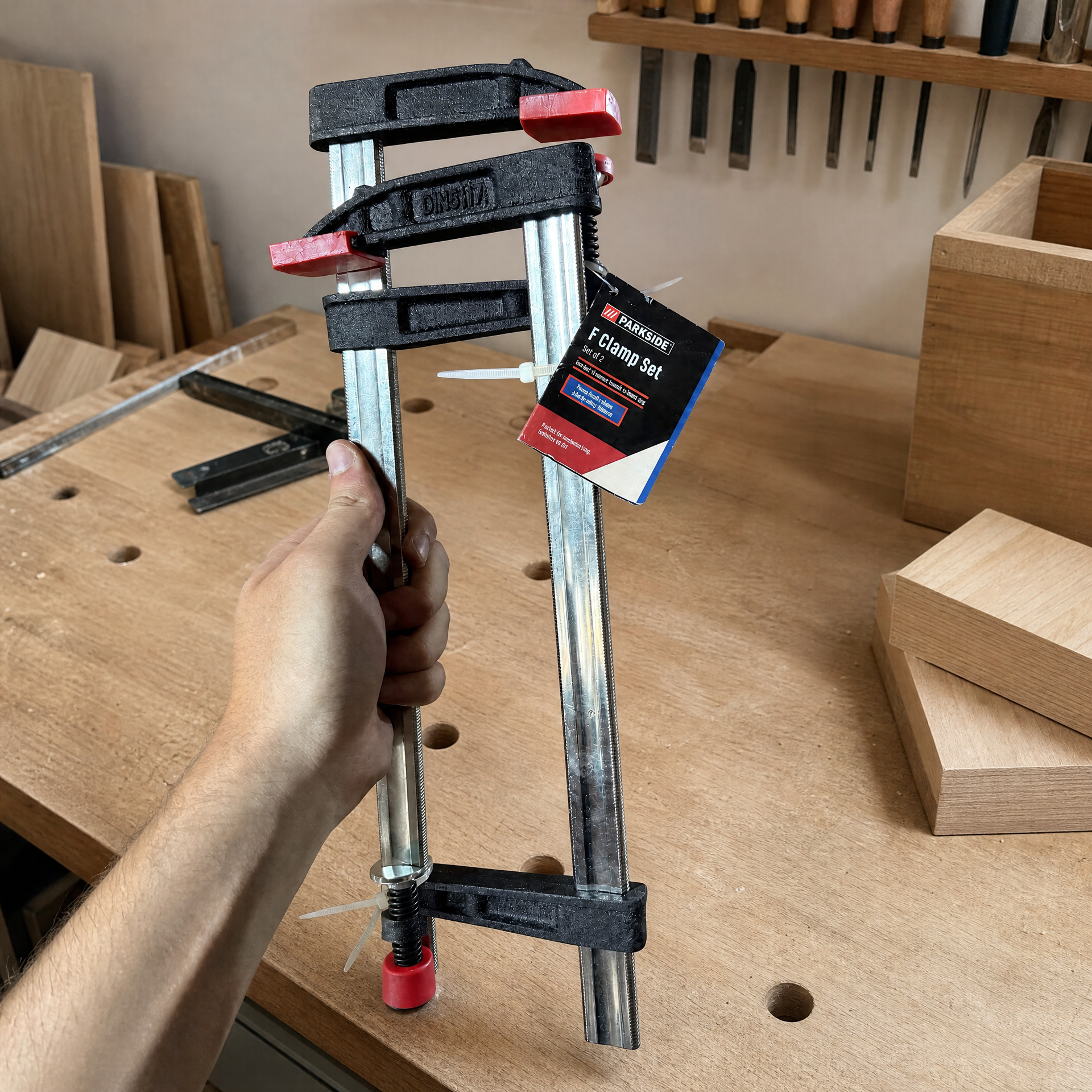 Parkside sargentos ergonómicos con agarre firme y duraderos