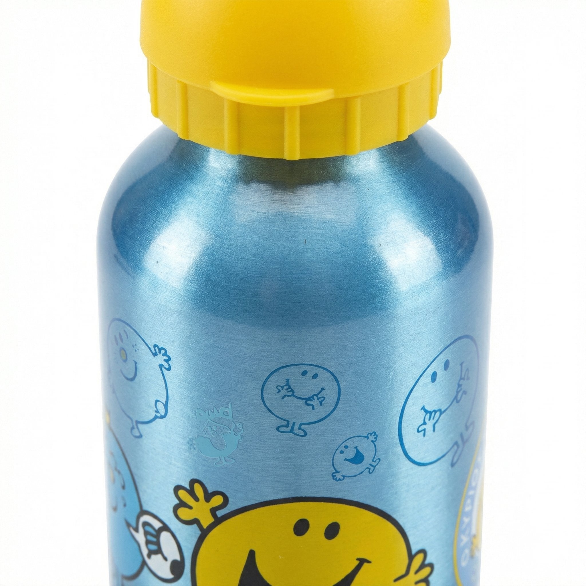 Botella Agua Infantil Aluminio Mr. Men Azul 400ml