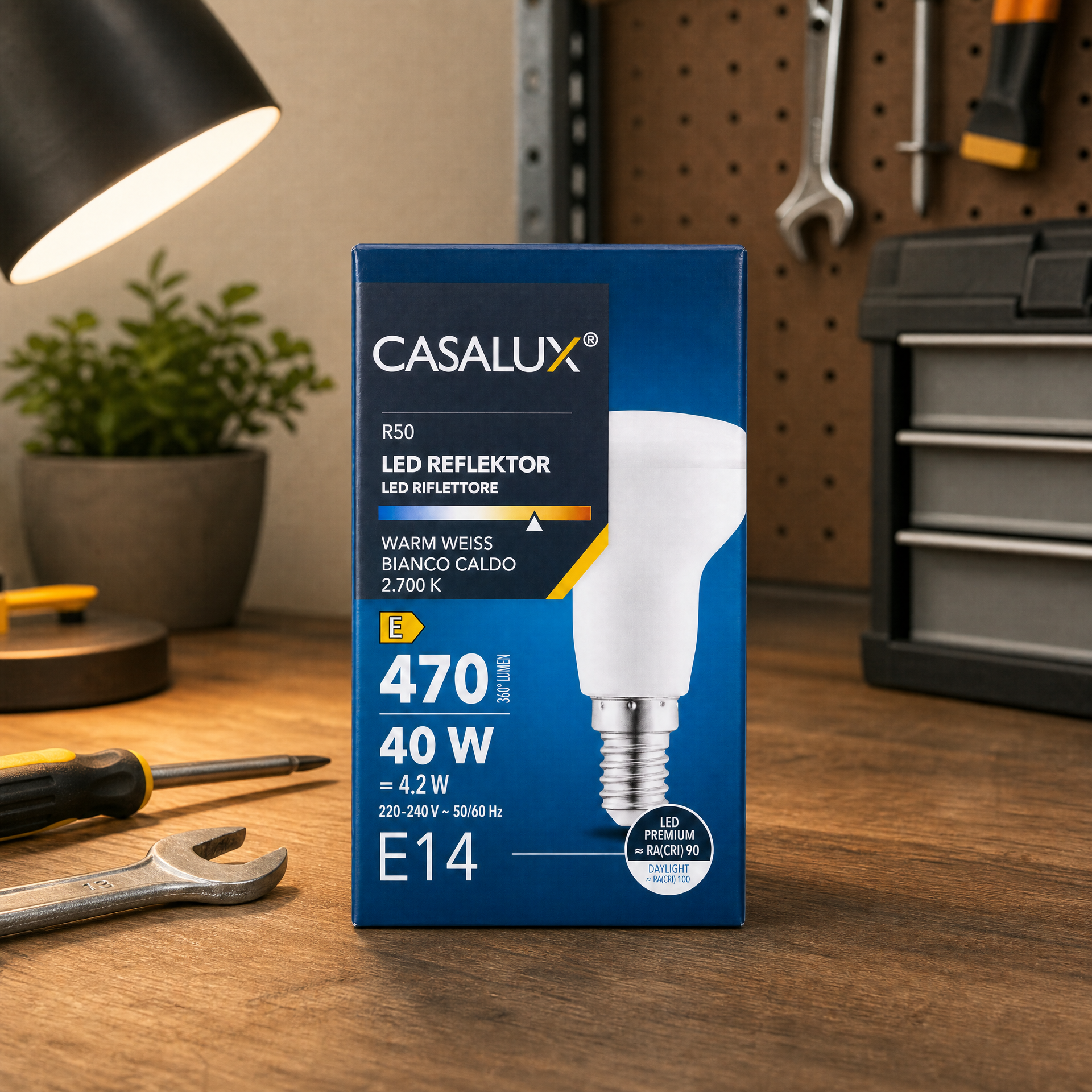Casalux Bombilla reflectora LED E14 470 lm