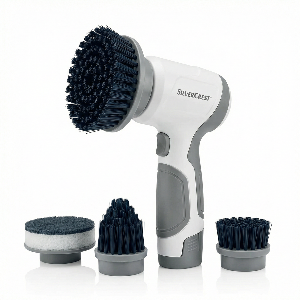 Cepillo de Limpieza Eléctrico Inalámbrico con 4 Cabezales - SilverCrest