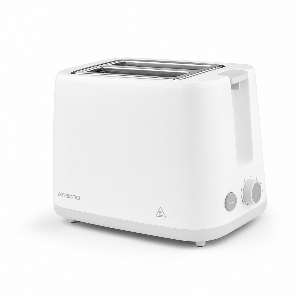 Tostadora 2 Ranuras Ambiano | Blanca 820-980W