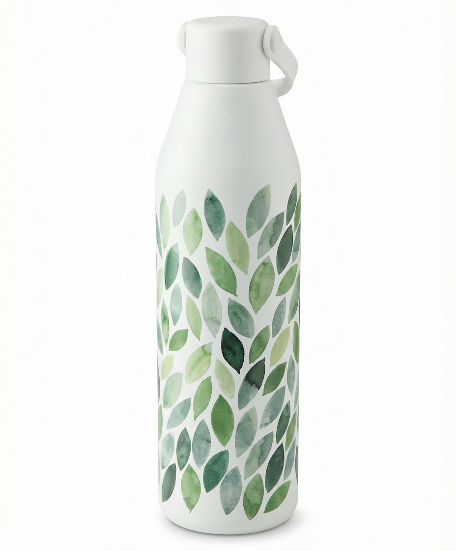 Botella Térmica Crofton Diseño Hojas Verdes 500ml