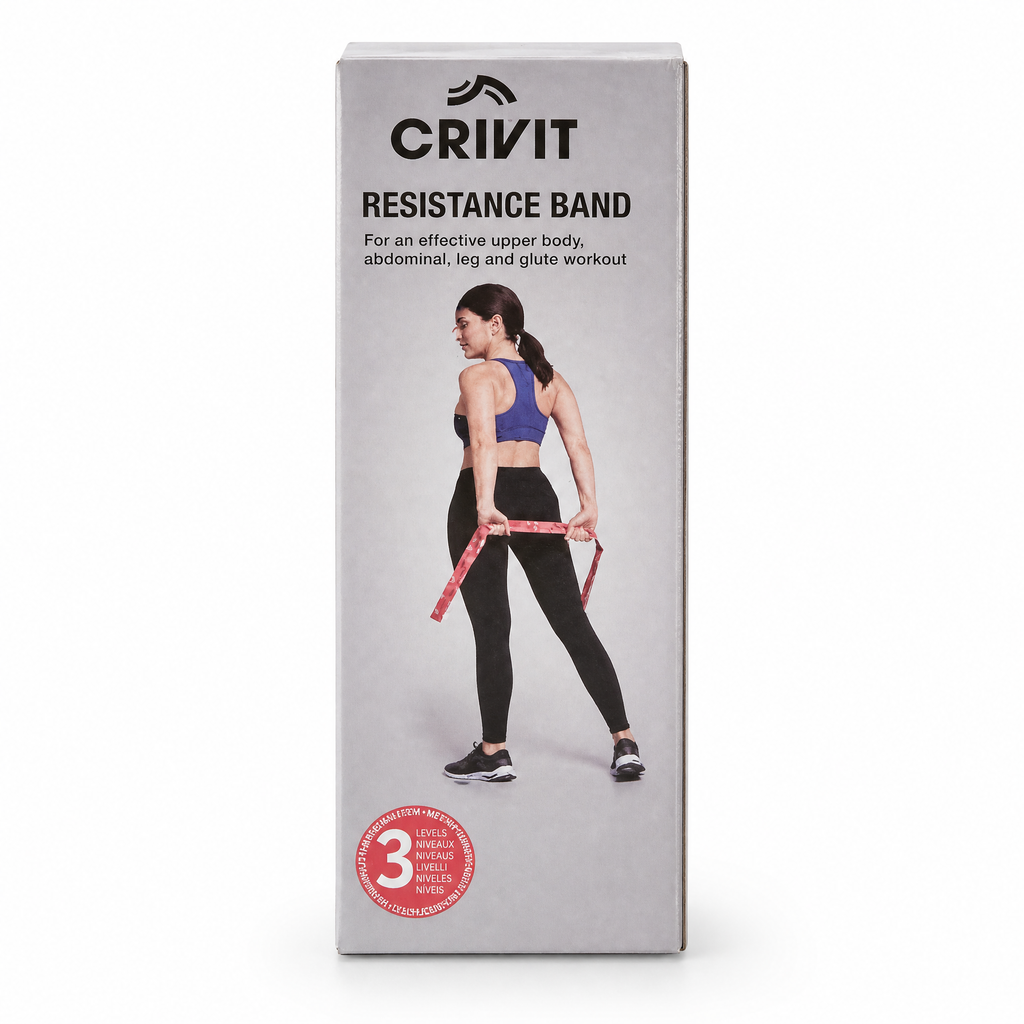 Crivit Banda Elástica de Resistencia, ligera y con agarre cómodo