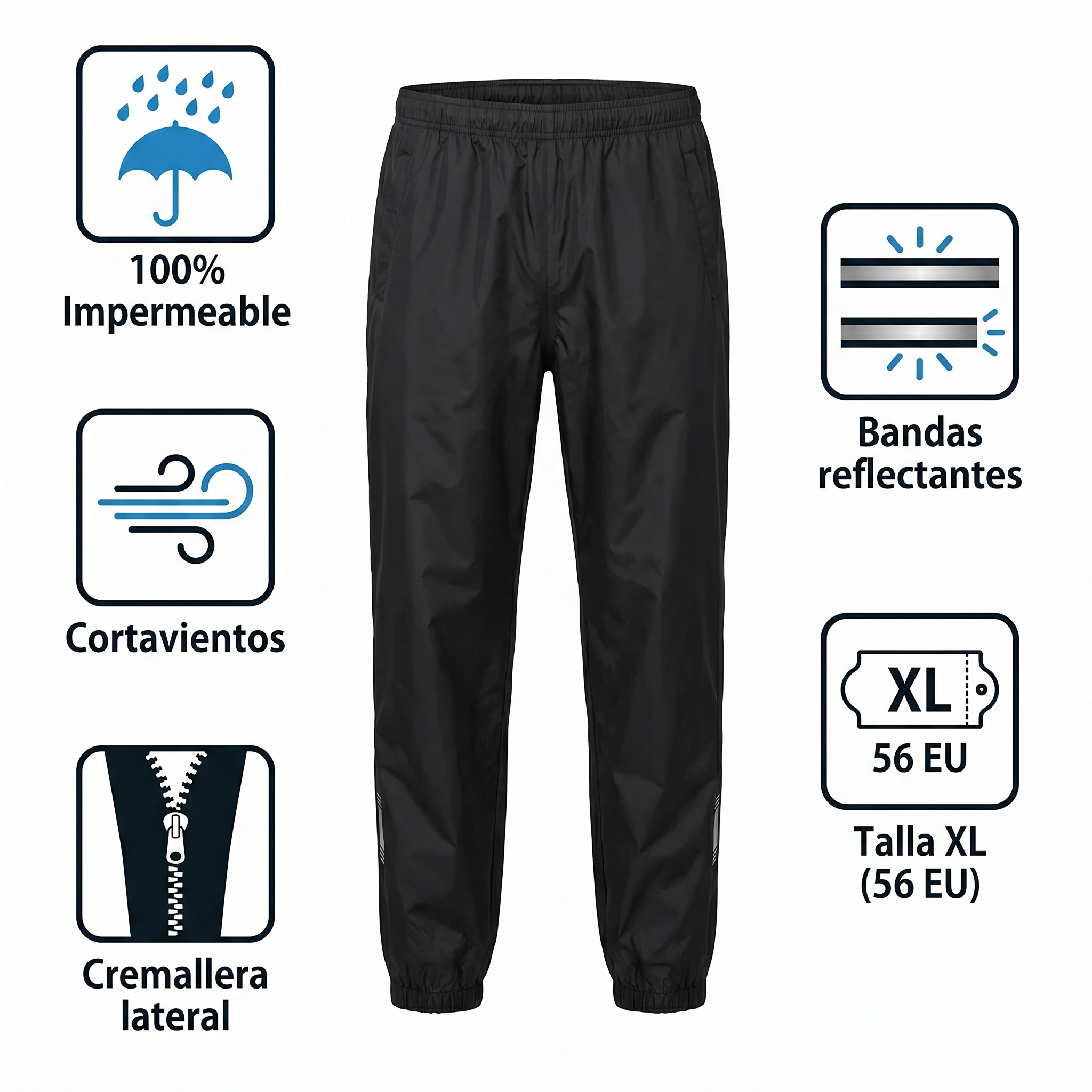 Pantalón Impermeable de Lluvia Adulto Crane