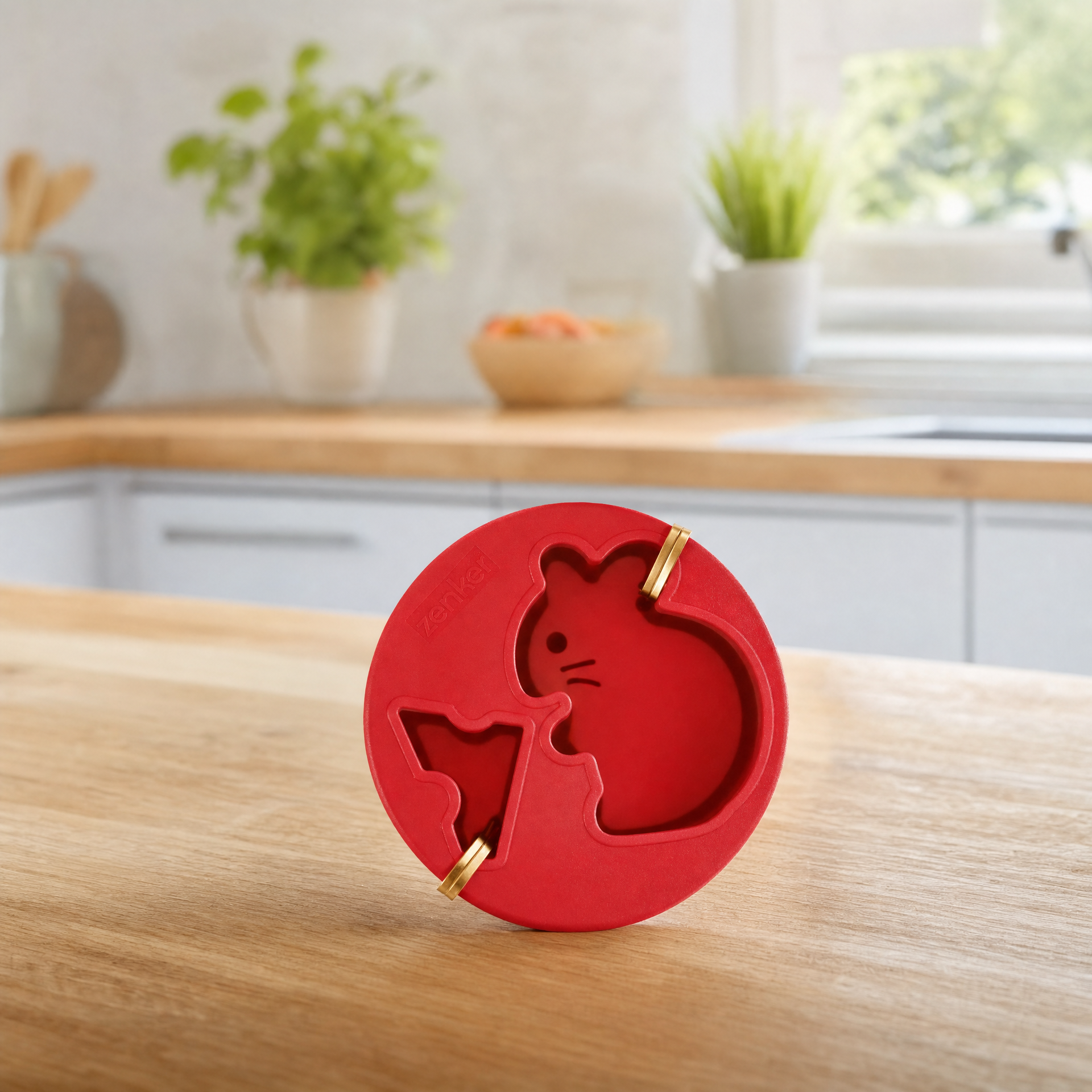 Zenker Molde de Silicona con Forma de Ratón Rojo