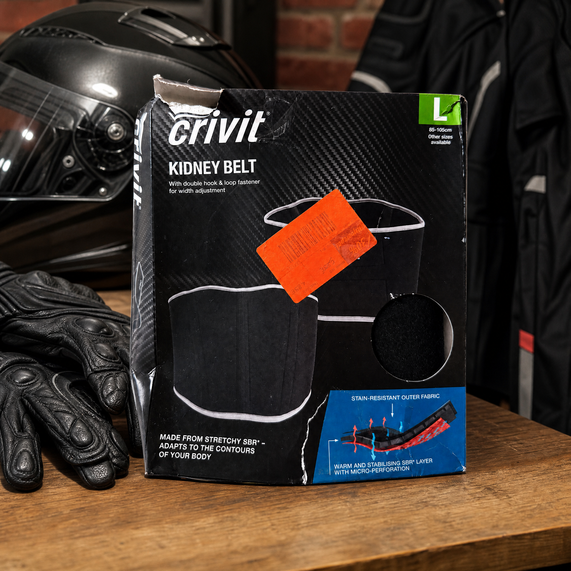 Crivit Cinturón lumbar motorista Talla L
