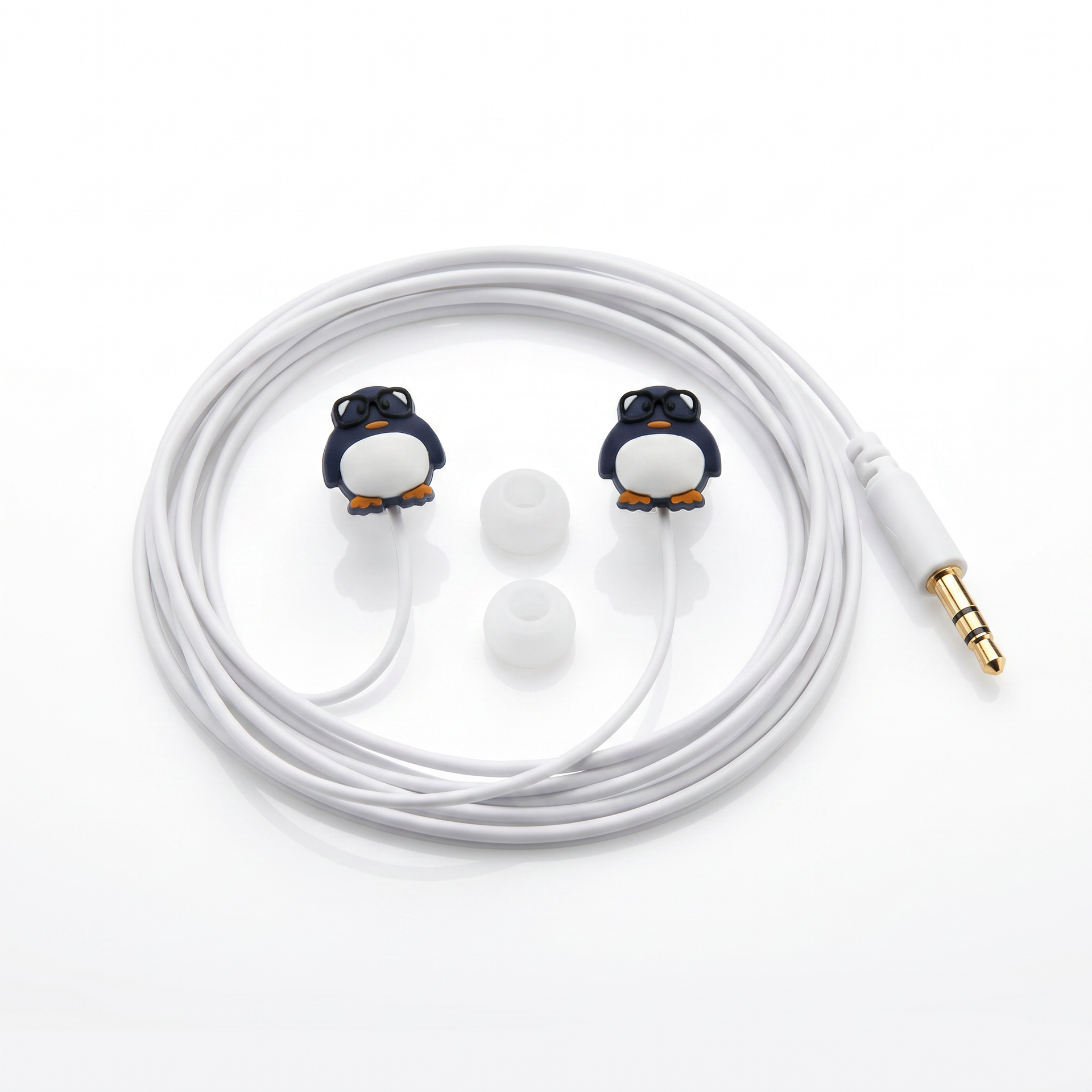 SilverCrest Auriculares Intraurales Pingüino con Jack 3,5 mm