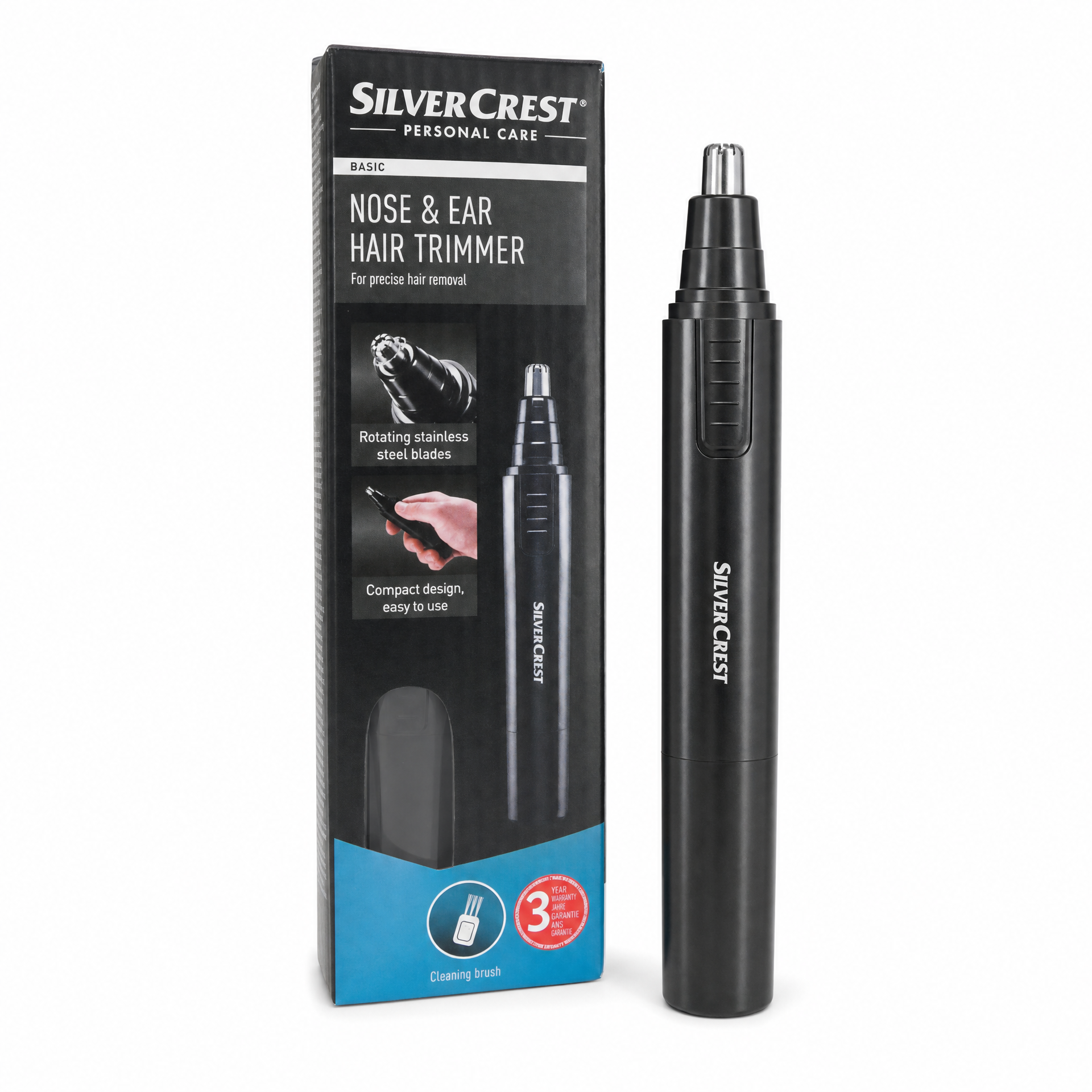 SilverCrest Recortador de Pelo para Nariz y Orejas Basic