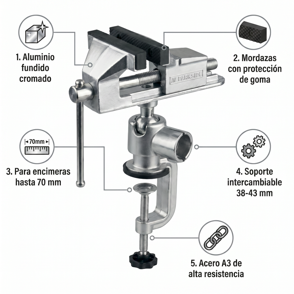 Tornillo de Banco DIY Parkside