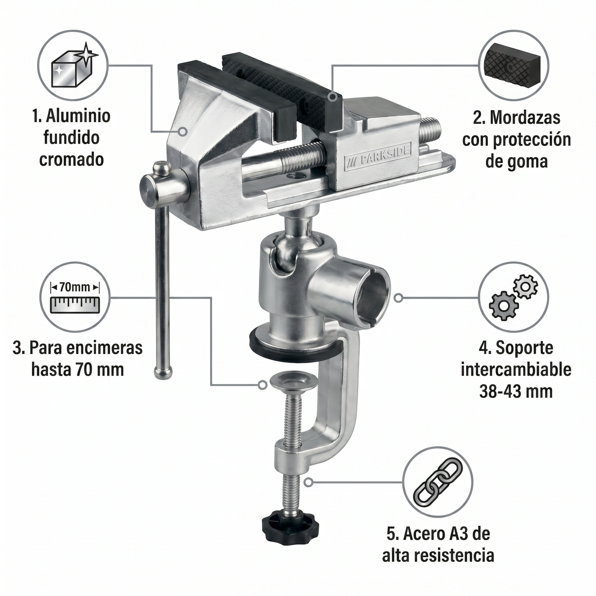 Tornillo de Banco DIY Parkside