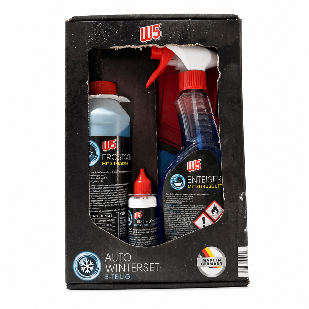 W5 Set de Invierno para automóvil, limpieza y protección de cristales y plásticos