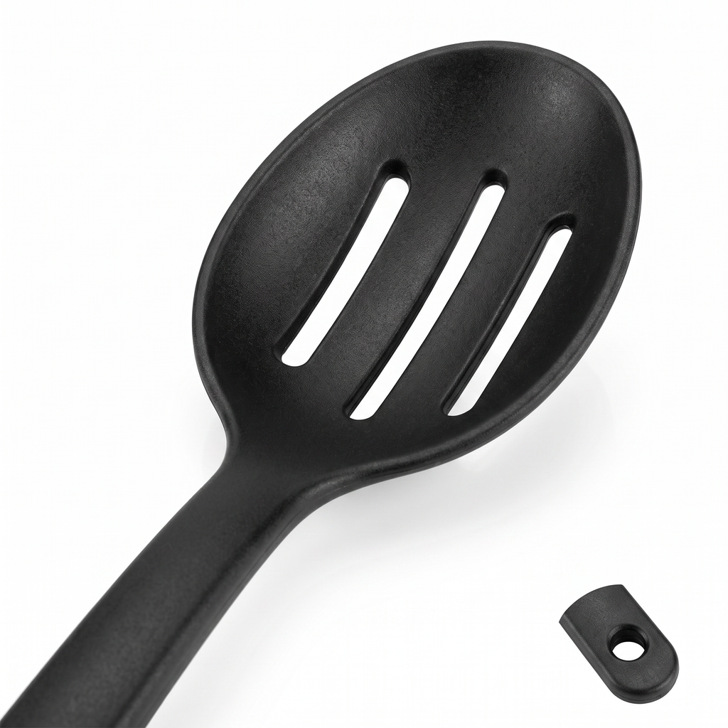 Ernesto Cuchara Ranurada de Cocina Negra 29 cm