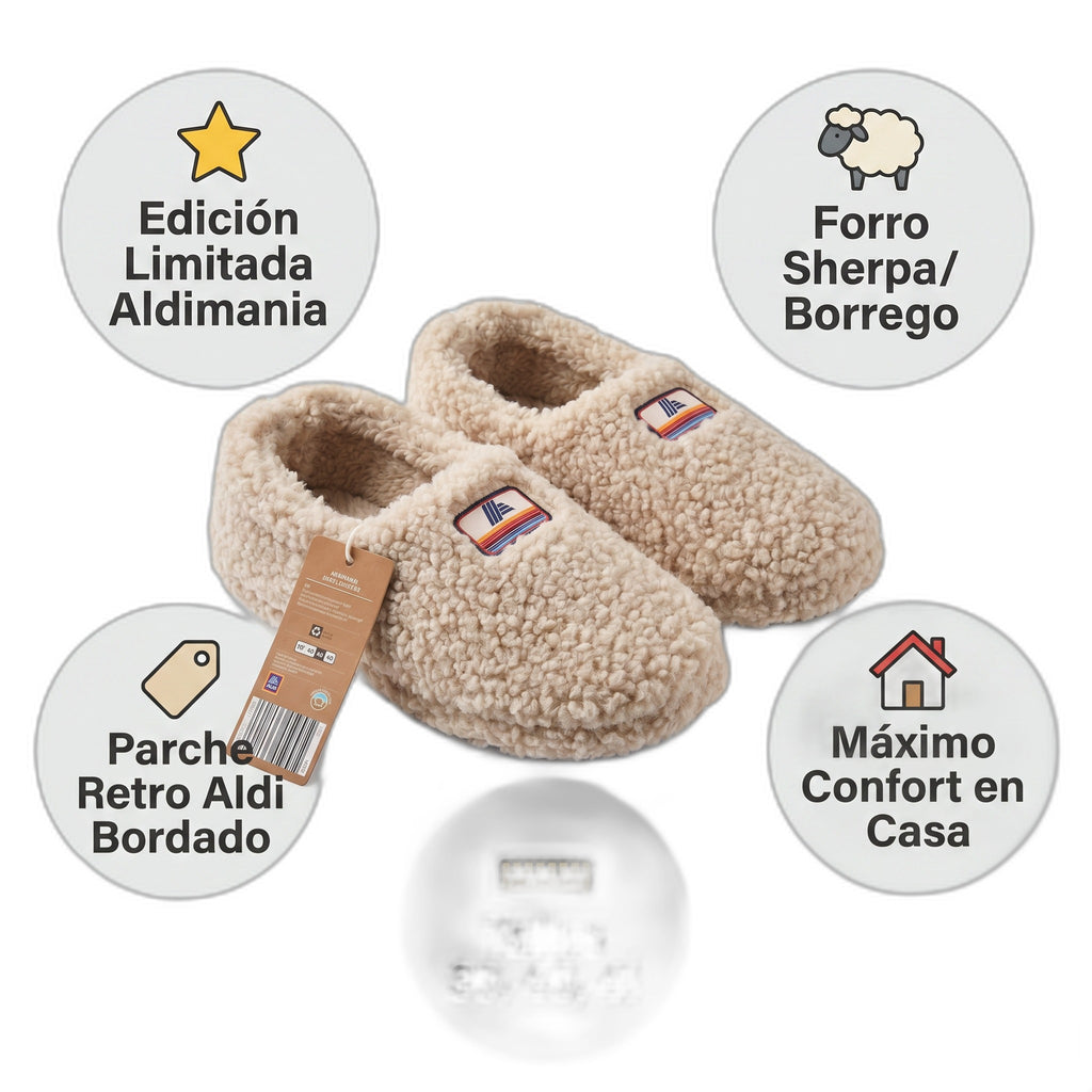 Zapatillas de Casa Aldimania Home Slippers Beige — Limited Edition