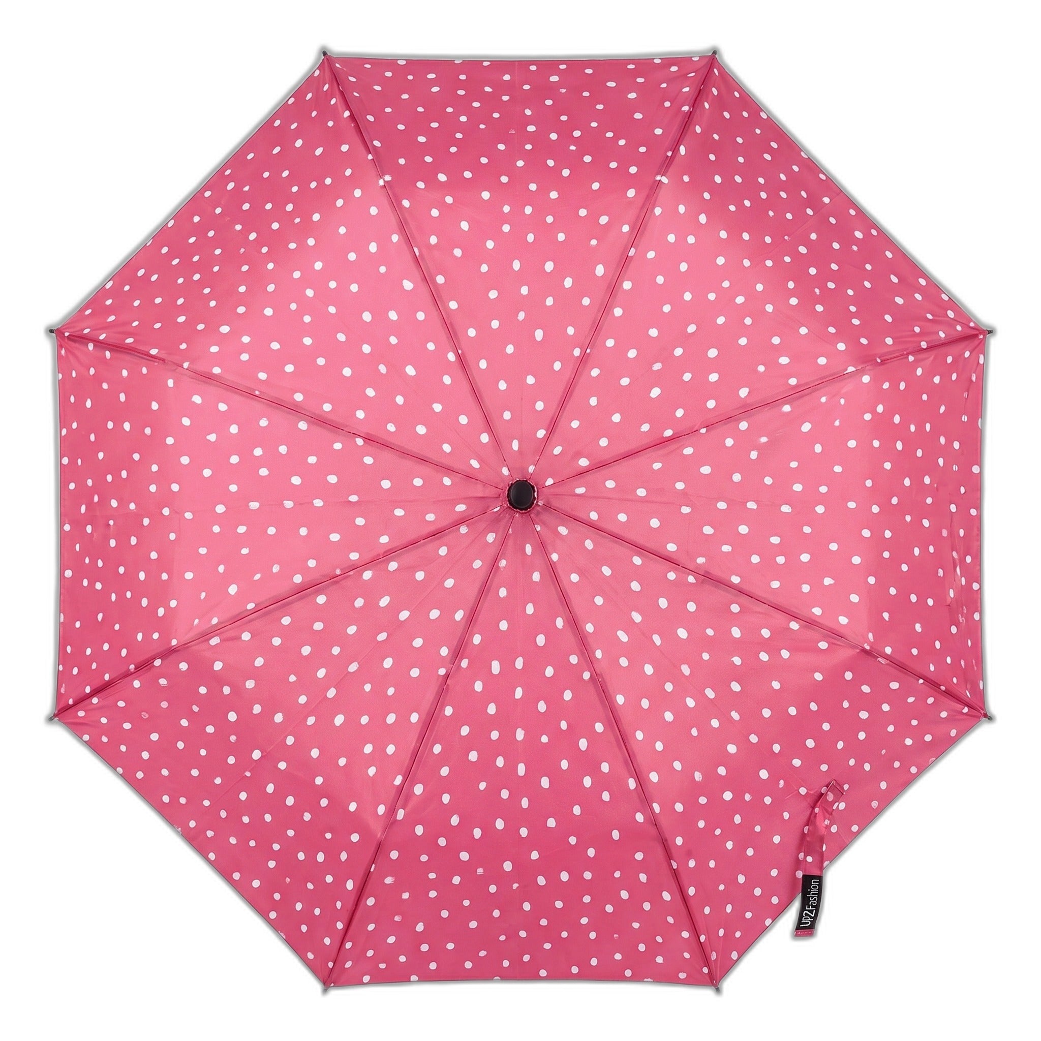 Paraguas Automático Up2Fashion — Rosa con Lunares