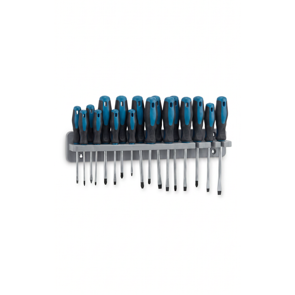 Set de Destornilladores 15 Piezas con Soporte Workzone