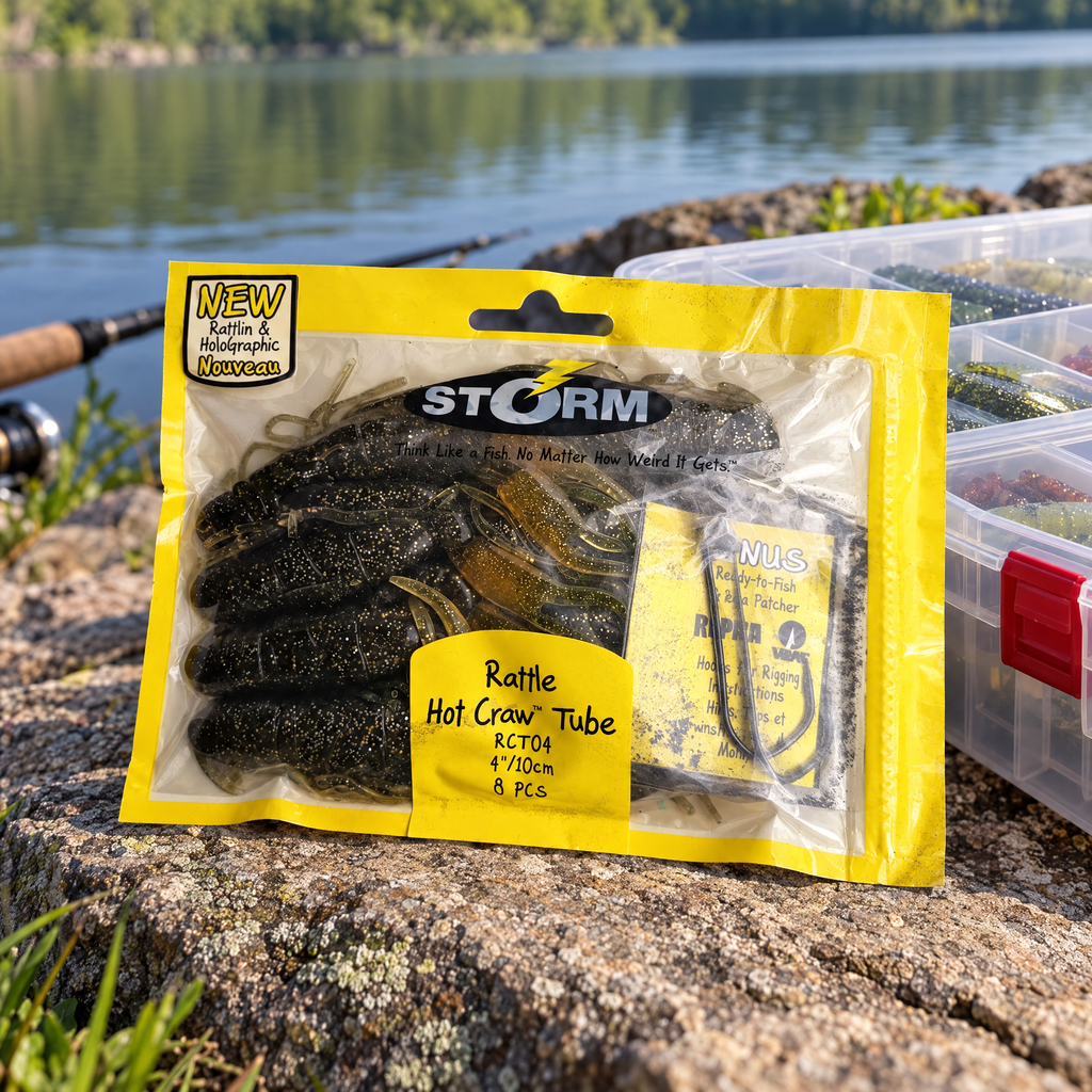 Storm Rattle Hot Craw Tube RCT04 · 10 cm · 8 uds