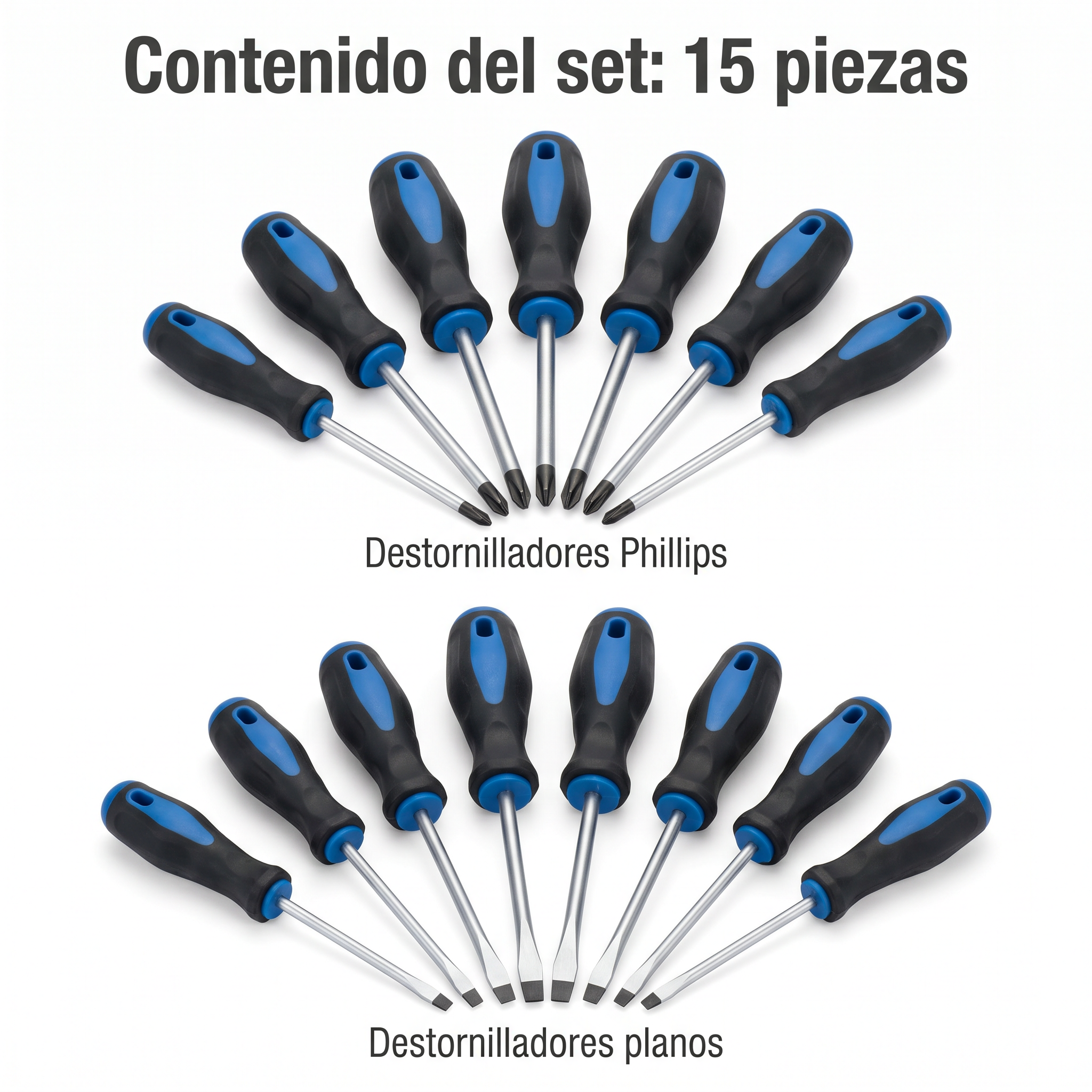 Contenido del set 15 piezas Workzone