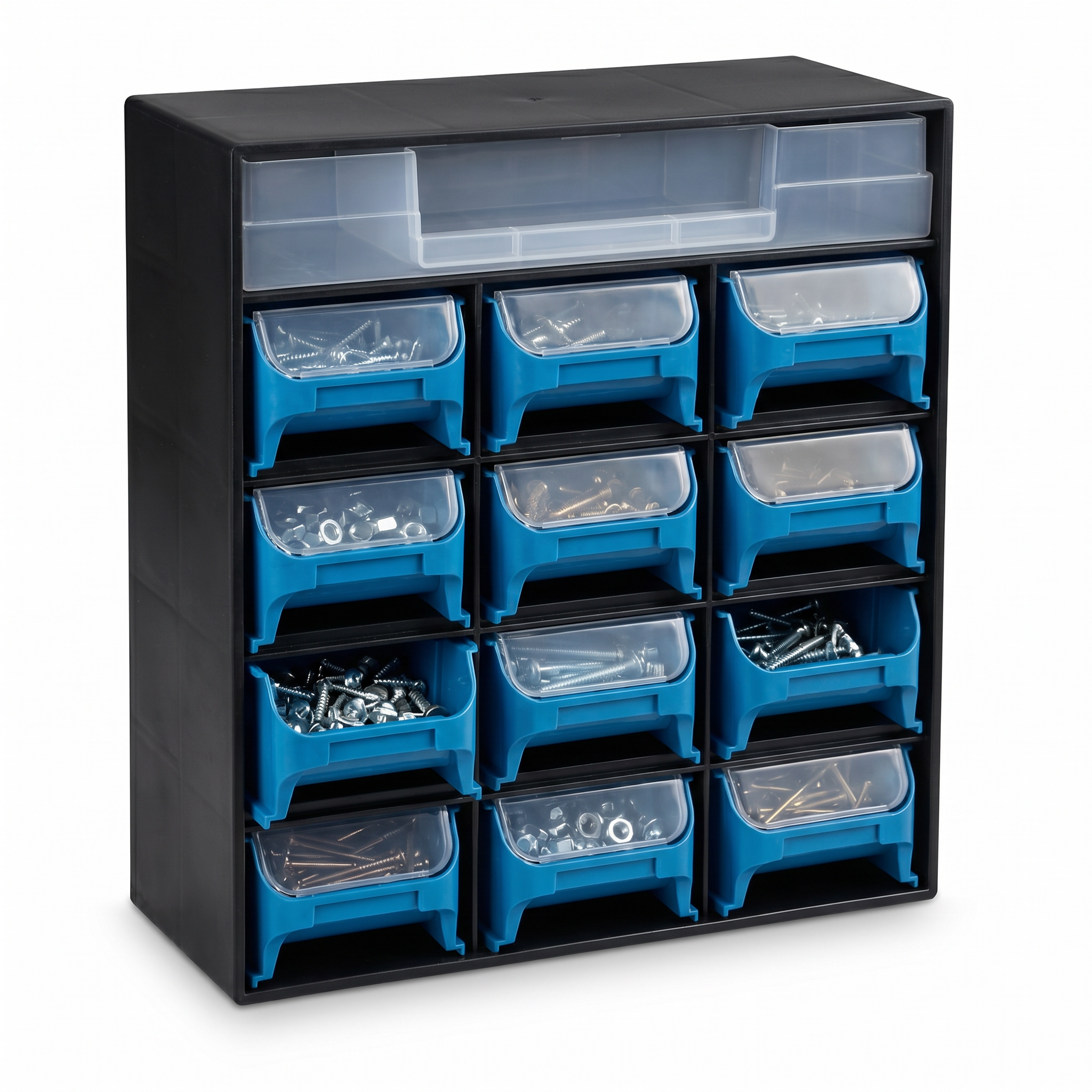 Organizador de Piezas Pequeñas Workzone — Cajones Azules Extraíbles