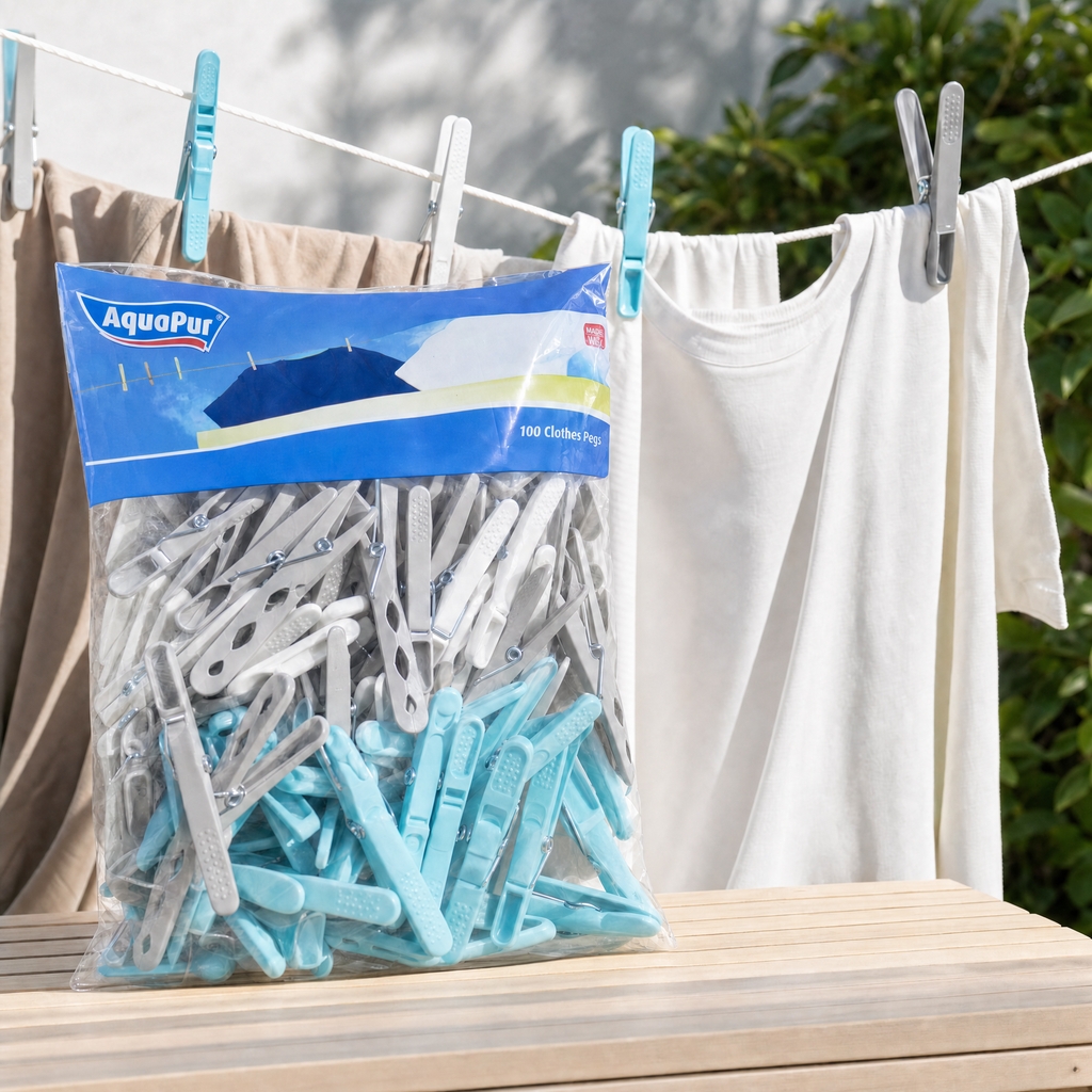 AquaPur Pinzas para Ropa Pack 100 Unidades