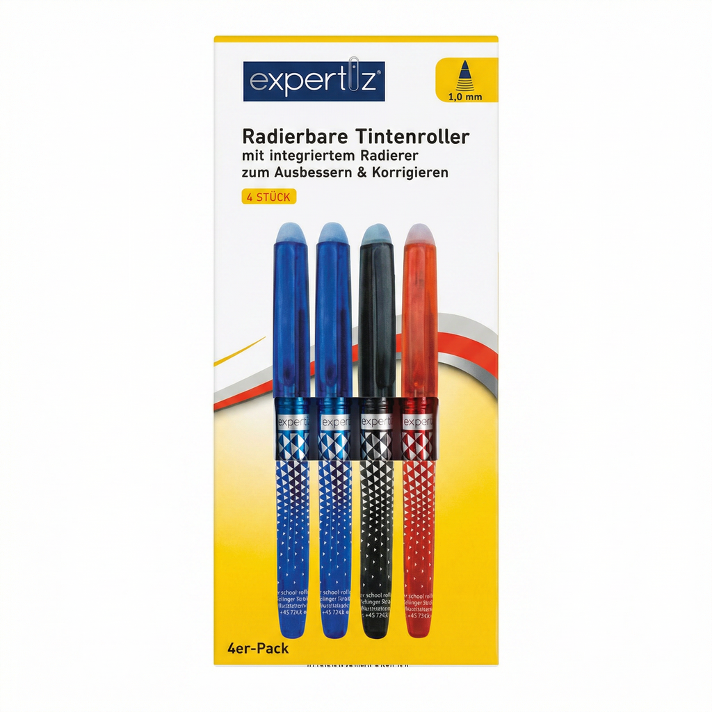 Bolígrafos Roller Borrables Expertiz Pack 4 uds