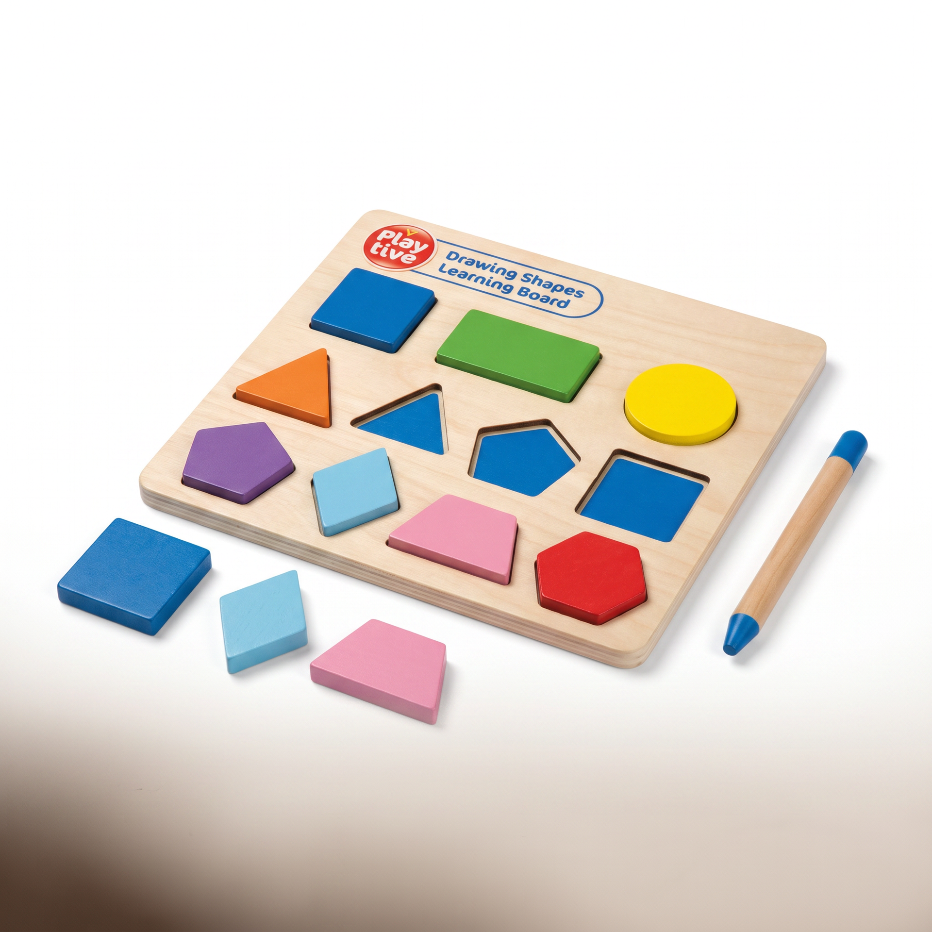 Playtive Tablero Montessori Aprende Formas – 9 Piezas