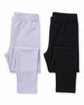Pack 2 Leggings Infantiles Lily & Dan — Lila y Negro