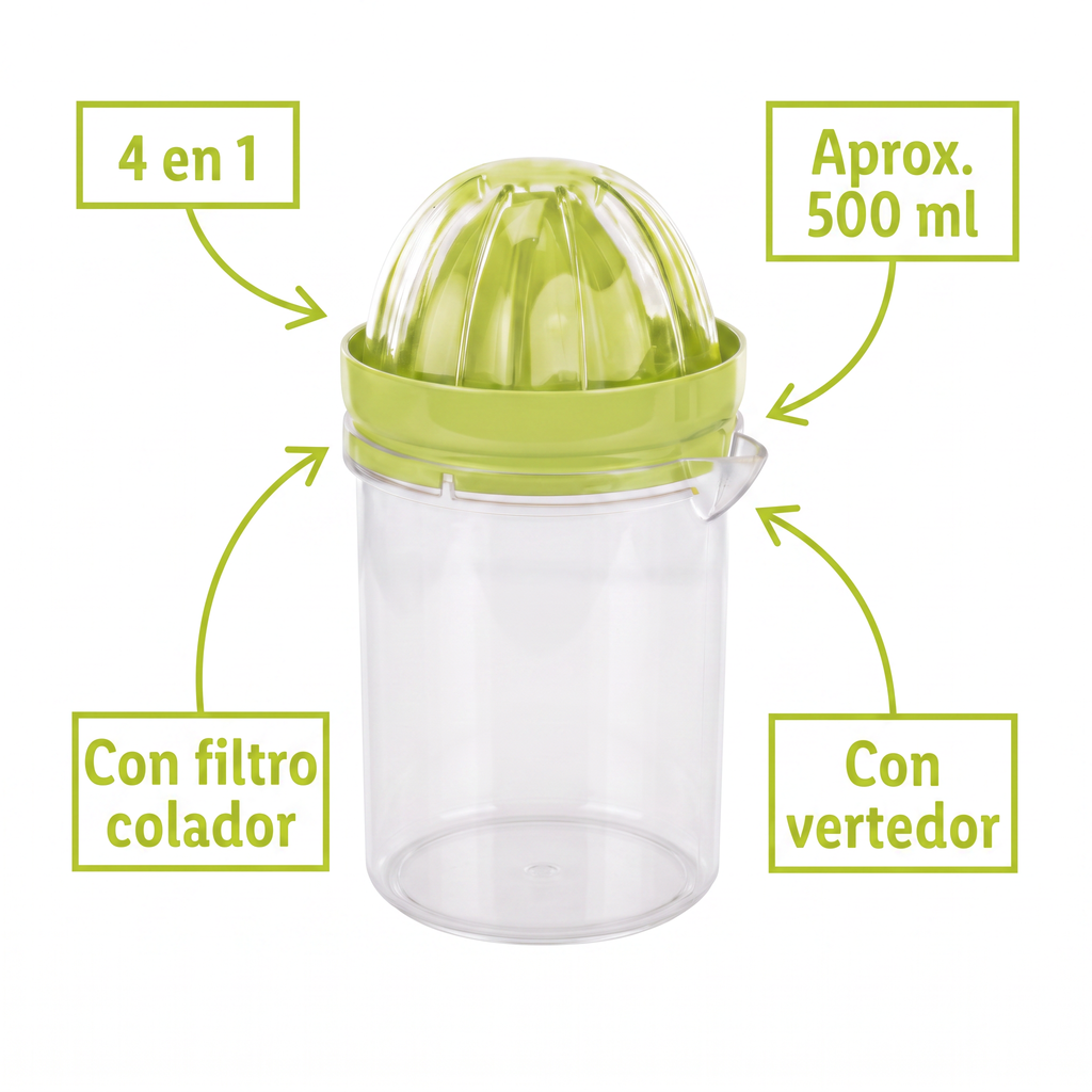 Ernesto Exprimidor de Cítricos 4 en 1 500 ml