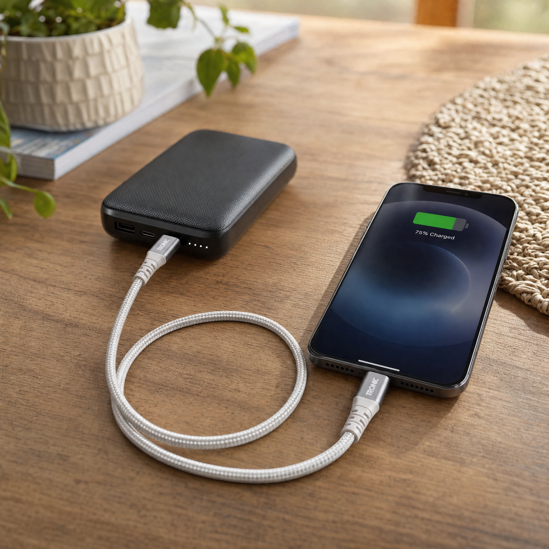 Tronic Cable de carga y datos USB-C a Lightning