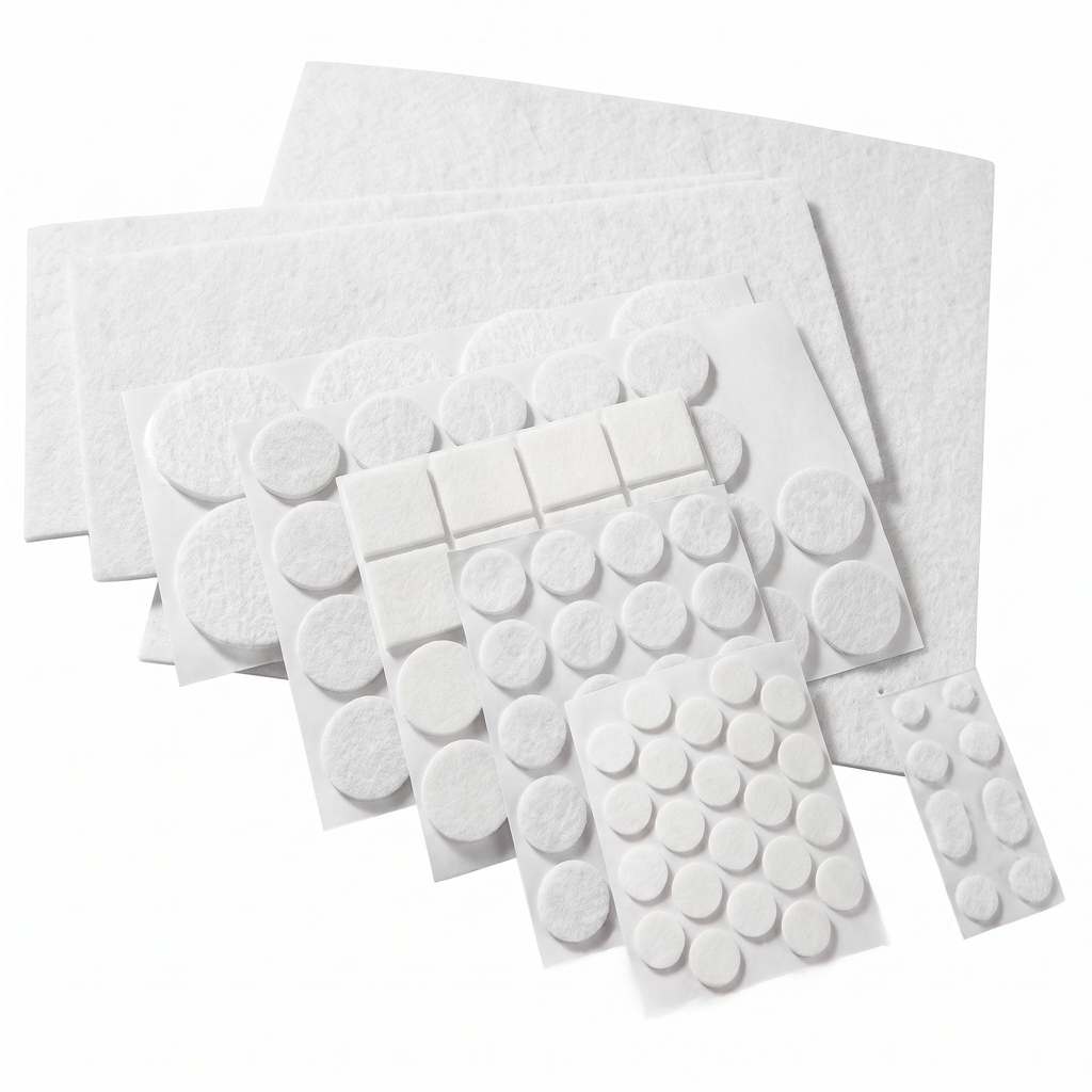 Parkside Pack 99 Protectores Adhesivos de Fieltro Blancos
