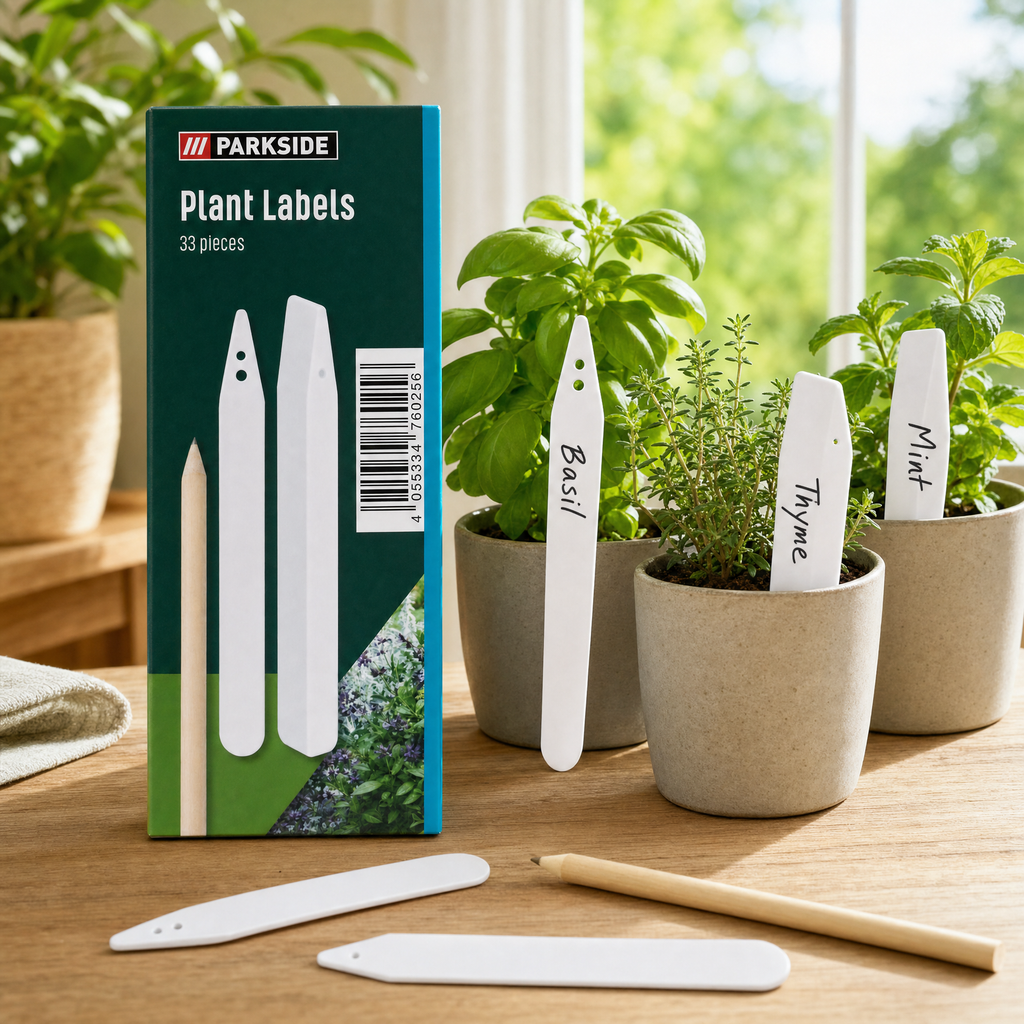 Parkside Set de 33 Etiquetas para Plantas con Lápiz