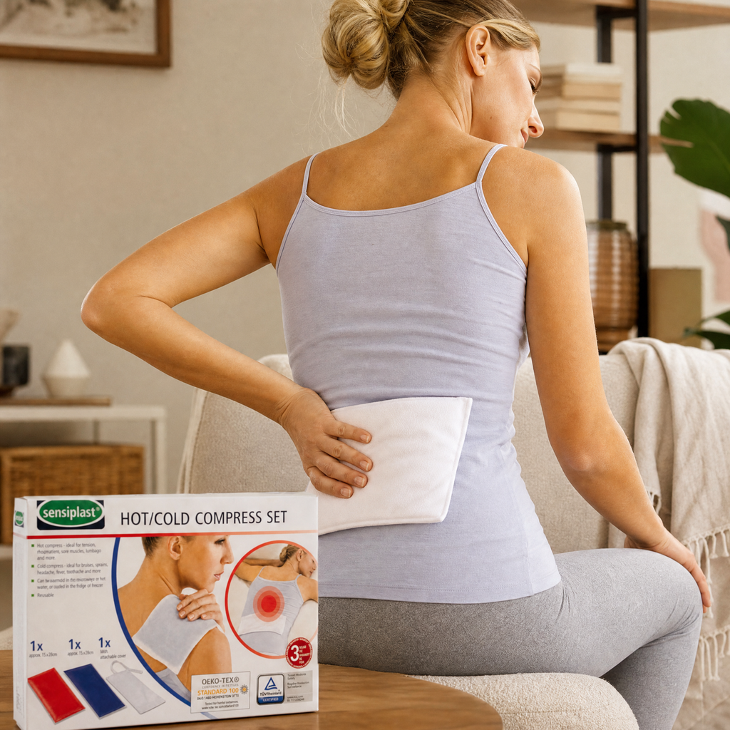 Set de 2 compresas para terapia de frío y calor con funda acoplable