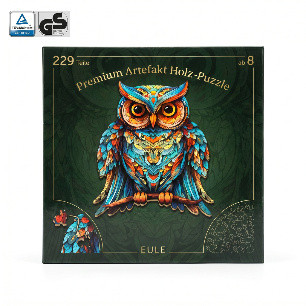 Puzzle Madera Premium Búho — 229 Piezas Artefakt