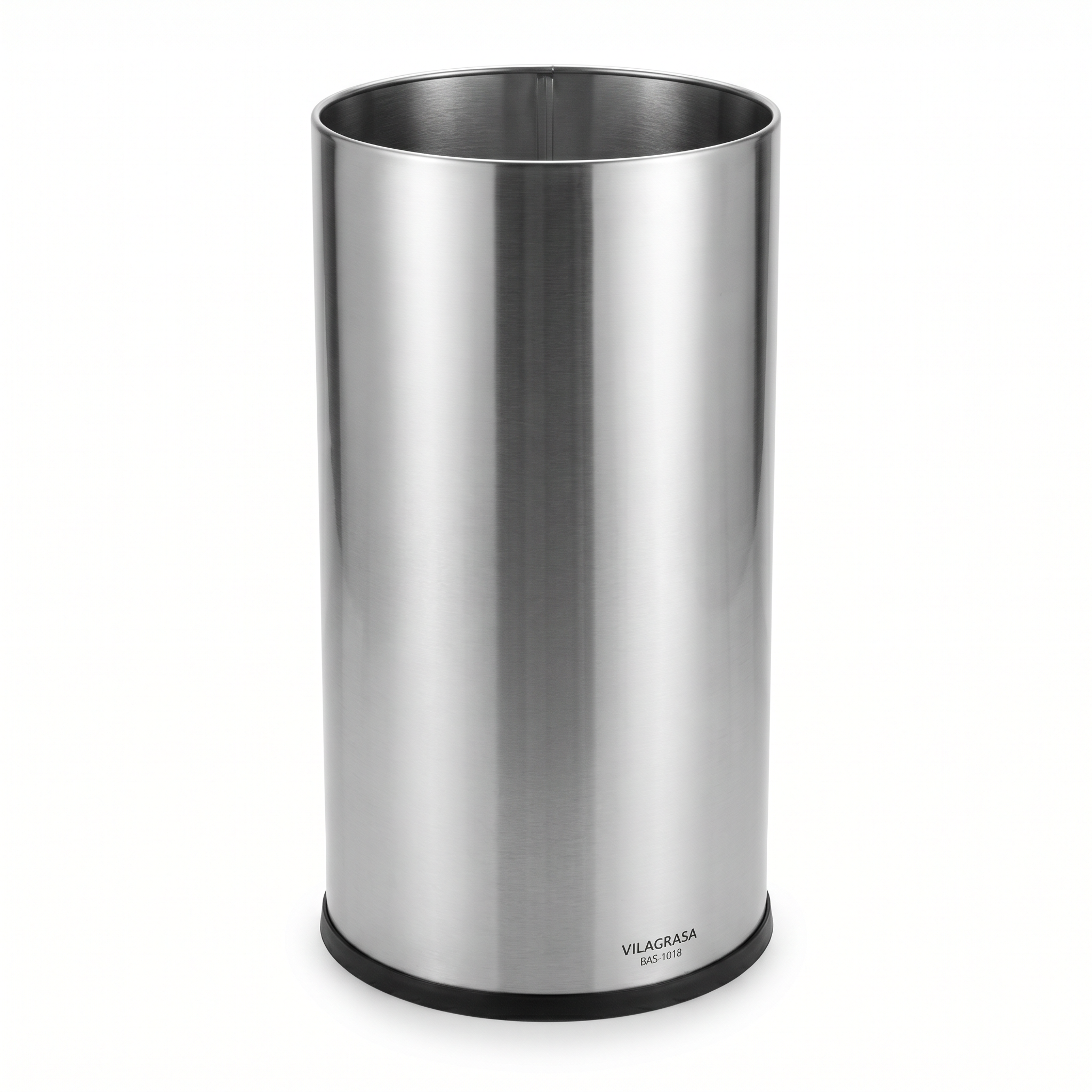 Papelera de Oficina Vilagrasa BAS-1018 — 1018 Inox 24 Litros