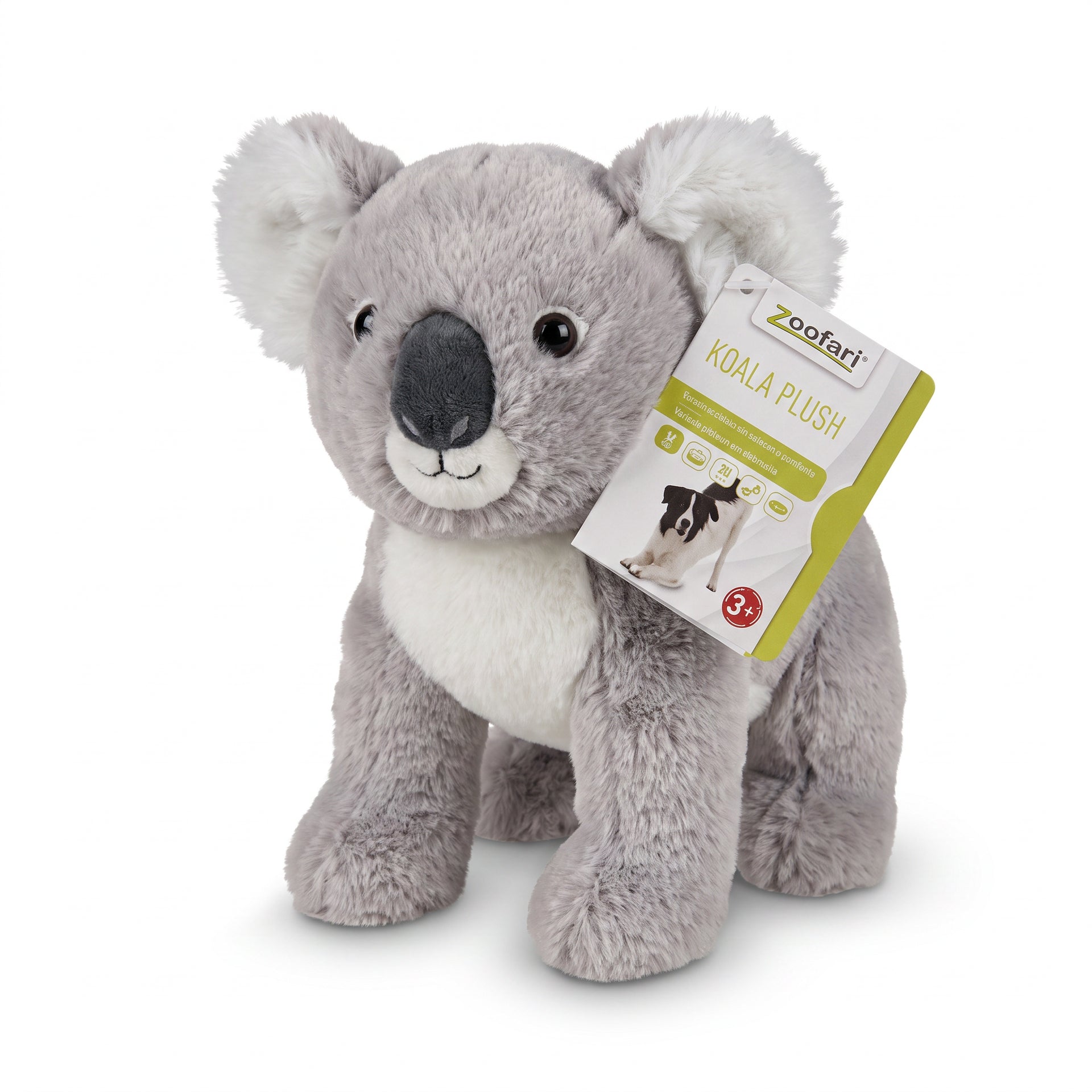 Peluche de Koala Gris de Felpa con Vientre Claro