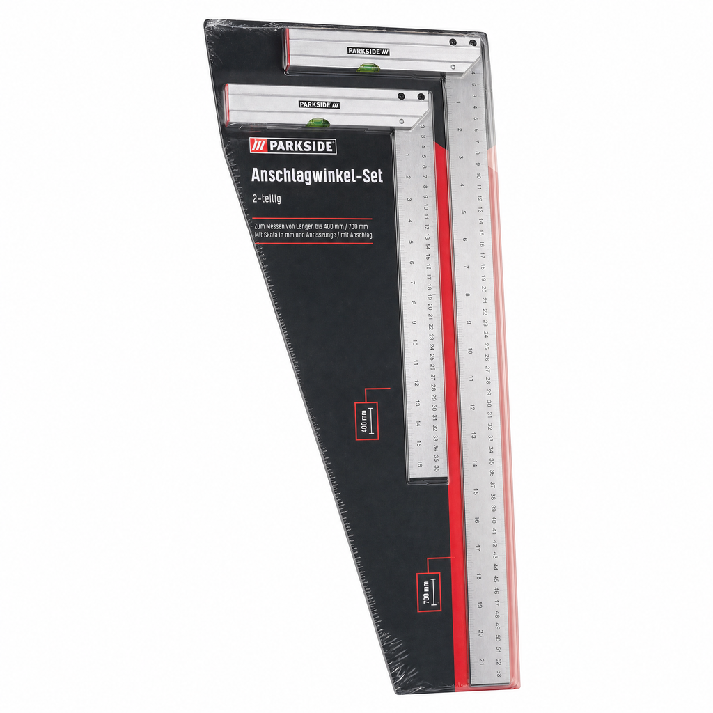 PARKSIDE® Juego de escuadras con tope (2 piezas)