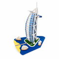 Rompecabezas 3D del hotel Burj Al Arab, encaje sin cortar ni pegar