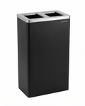 Papelera Reciclaje Vilagrasa Aurea-02 — 2 Residuos Negro Mate