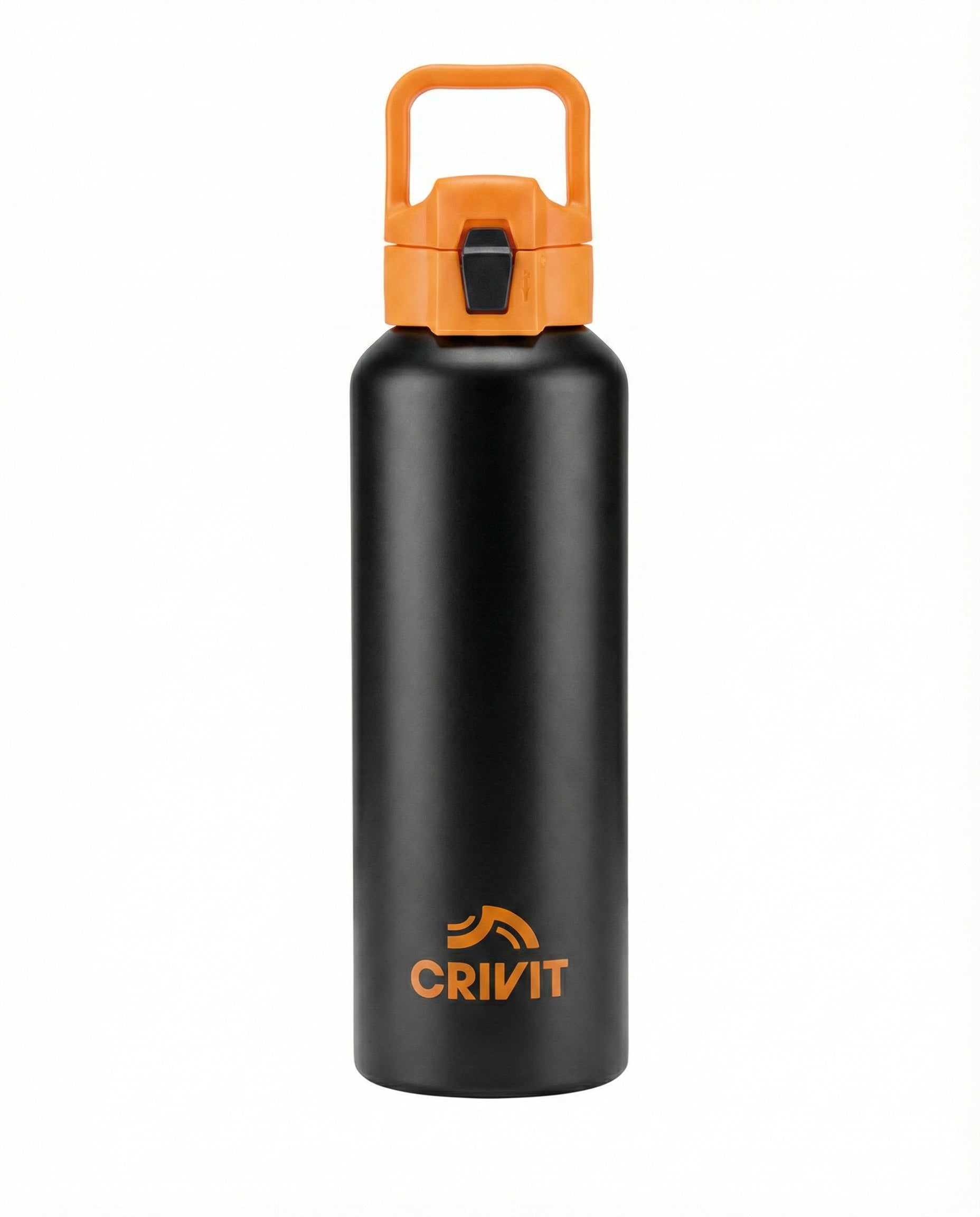 Botella Térmica Deportiva Crivit Negra 750ml
