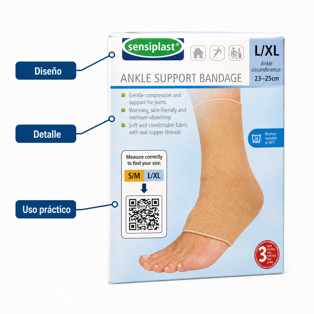 Sensiplast Tobillera L/XL Sujeción cómoda ambidiestra