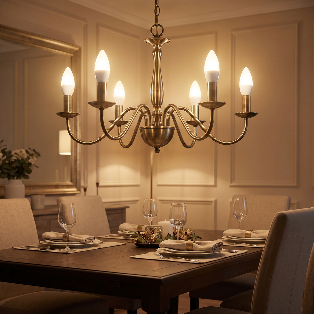Livarno Home Set 6 Bombillas LED E14 4,2 W Luz Cálida