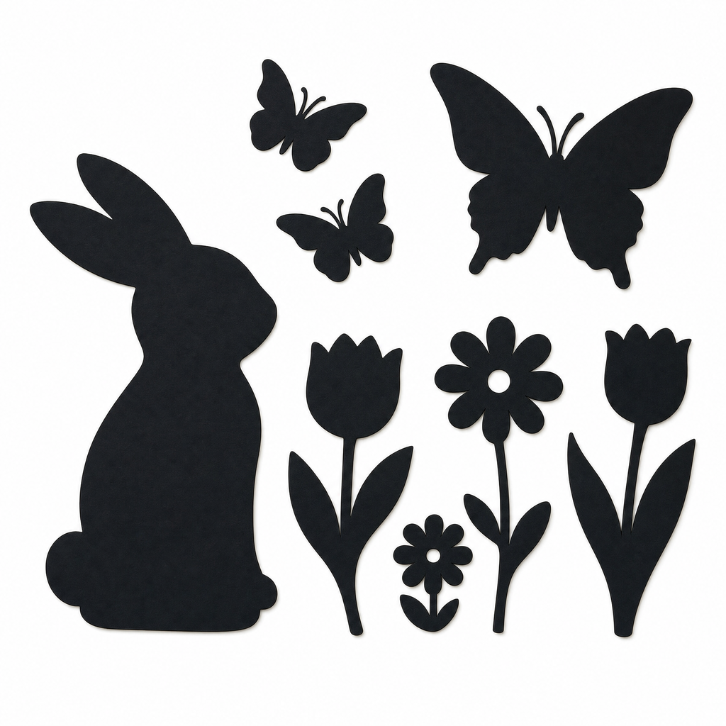 Set de decoración de Pascua Crelando para ventanas